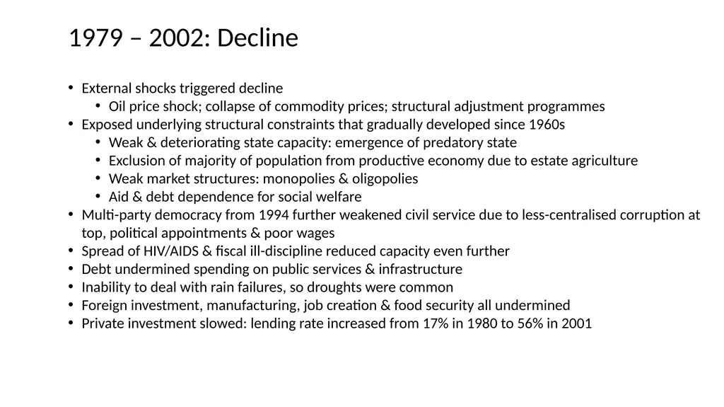 Malawi Case Study Political Economy Determinants - slide 11 of 35