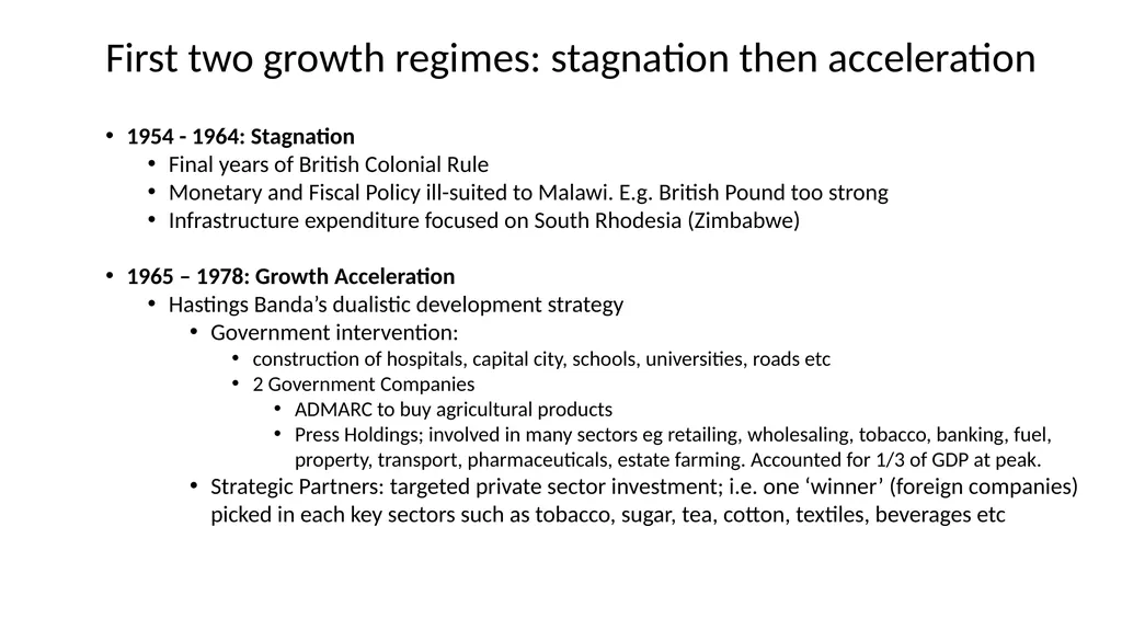 Malawi Case Study Political Economy Determinants - slide 8 of 35