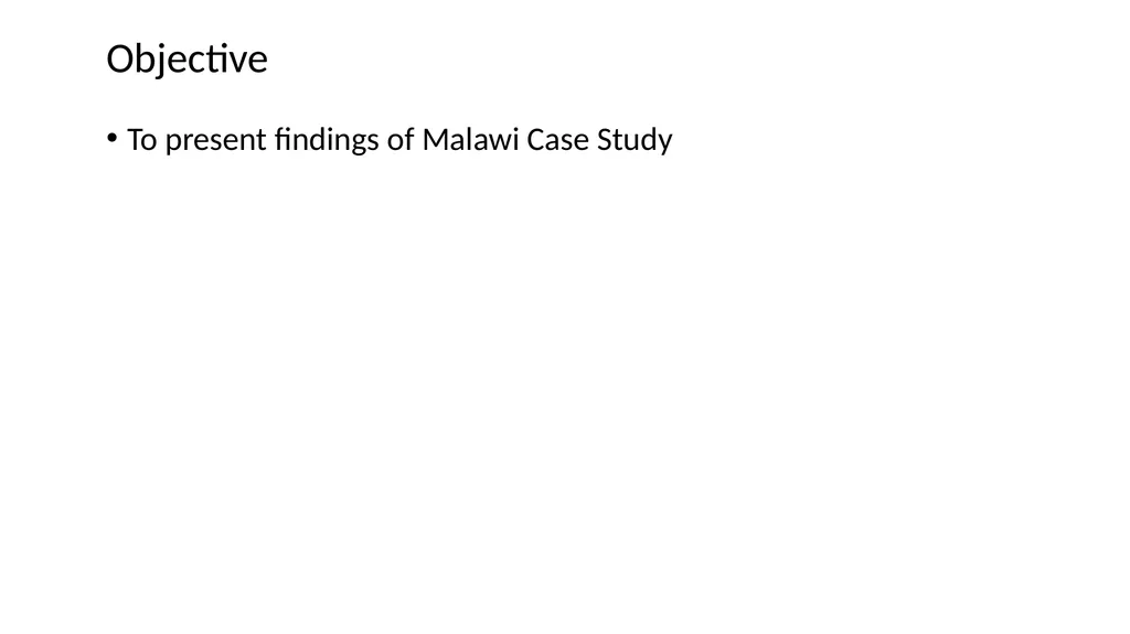 Malawi Case Study Political Economy Determinants - slide 2 of 35