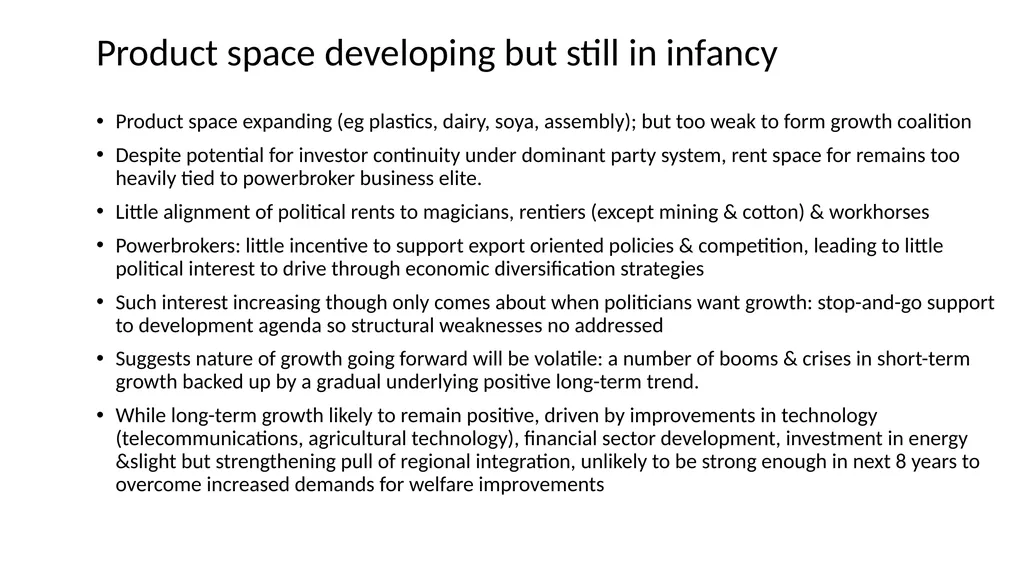 Malawi Case Study Political Economy Determinants - slide 27 of 35