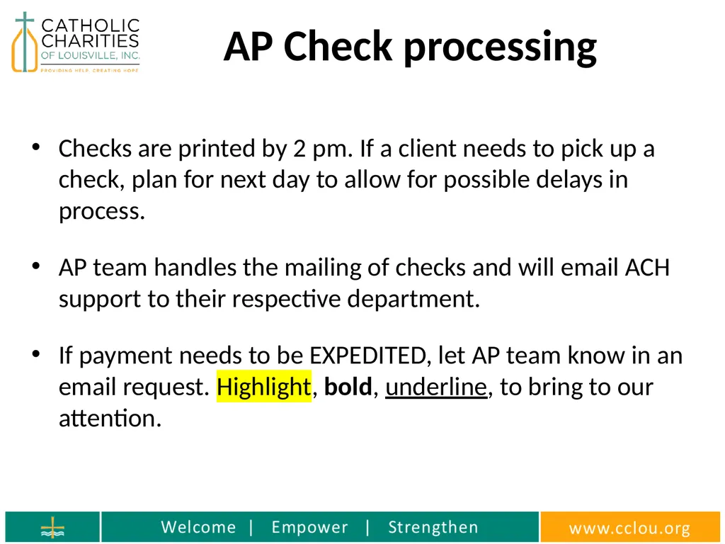 Catholic Charities Finance Training Who is the - slide 9 of 36
