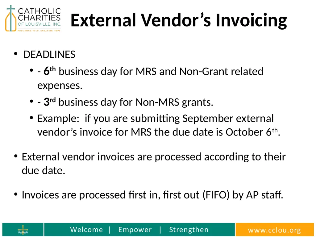 Catholic Charities Finance Training Who is the - slide 13 of 36