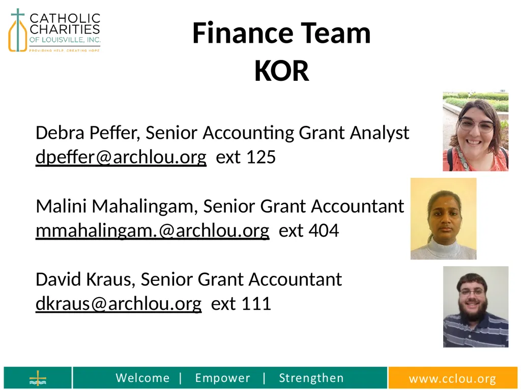 Catholic Charities Finance Training Who is the - slide 6 of 36