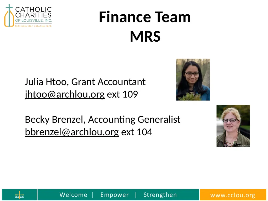 Catholic Charities Finance Training Who is the - slide 5 of 36