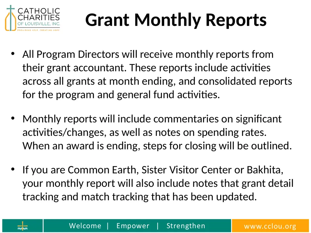 Catholic Charities Finance Training Who is the - slide 29 of 36