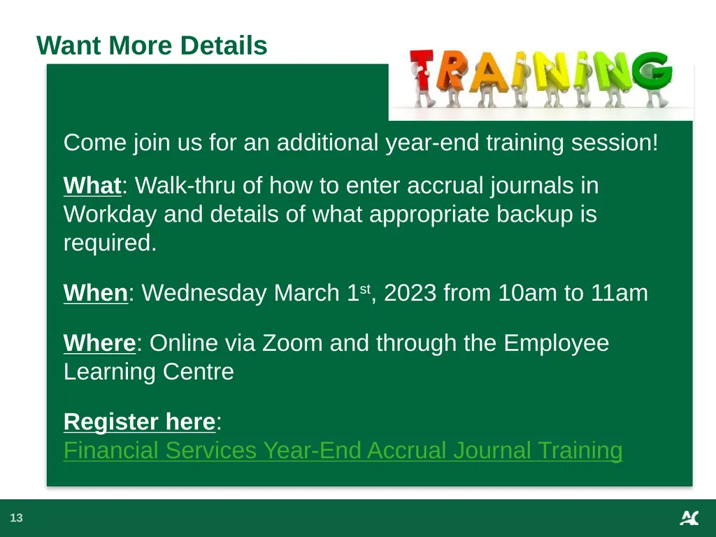 Year End Journal Entries Presentation to the - slide 13 of 14