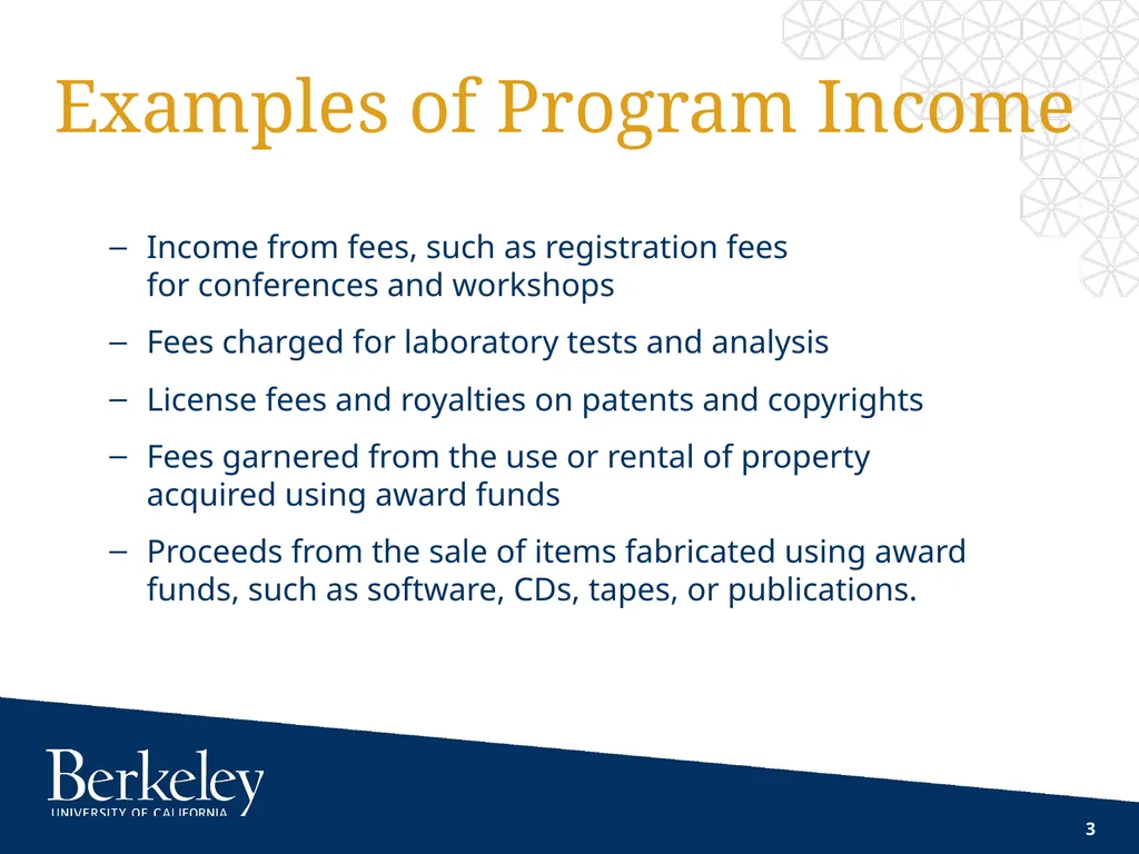 Contracts and Grants Accounting C&G Training - slide 3 of 15