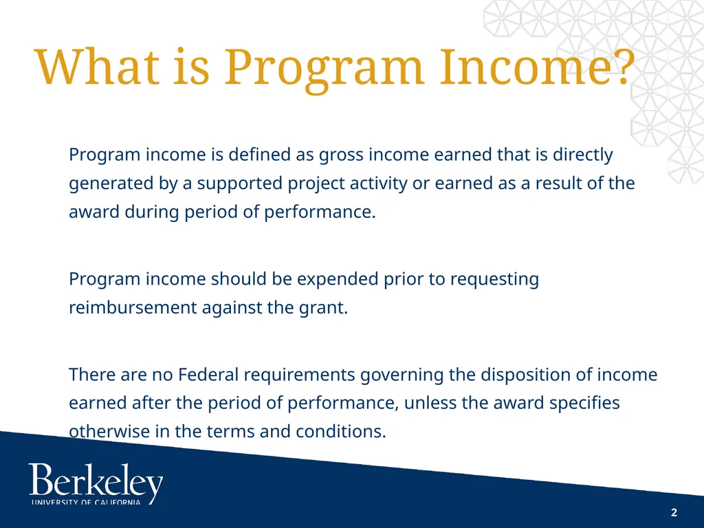 Contracts and Grants Accounting C&G Training - slide 2 of 15