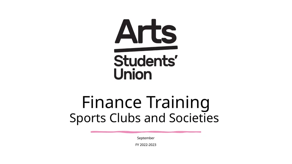 Finance Training Sports Clubs and Societies - slide 1 of 22