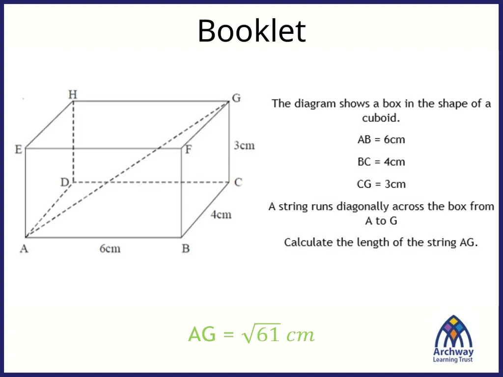 Fill in the blanks … ____ cm ____ cm ____ - slide 2 of 15