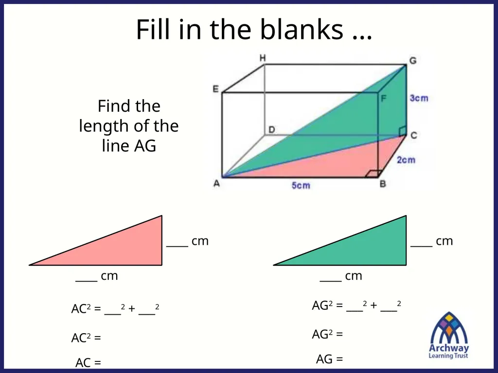 Fill in the blanks … ____ cm ____ cm ____ - slide 13 of 15
