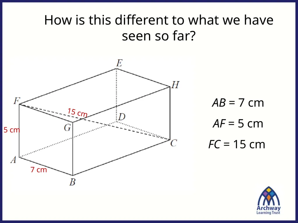 Fill in the blanks … ____ cm ____ cm ____ - slide 7 of 15