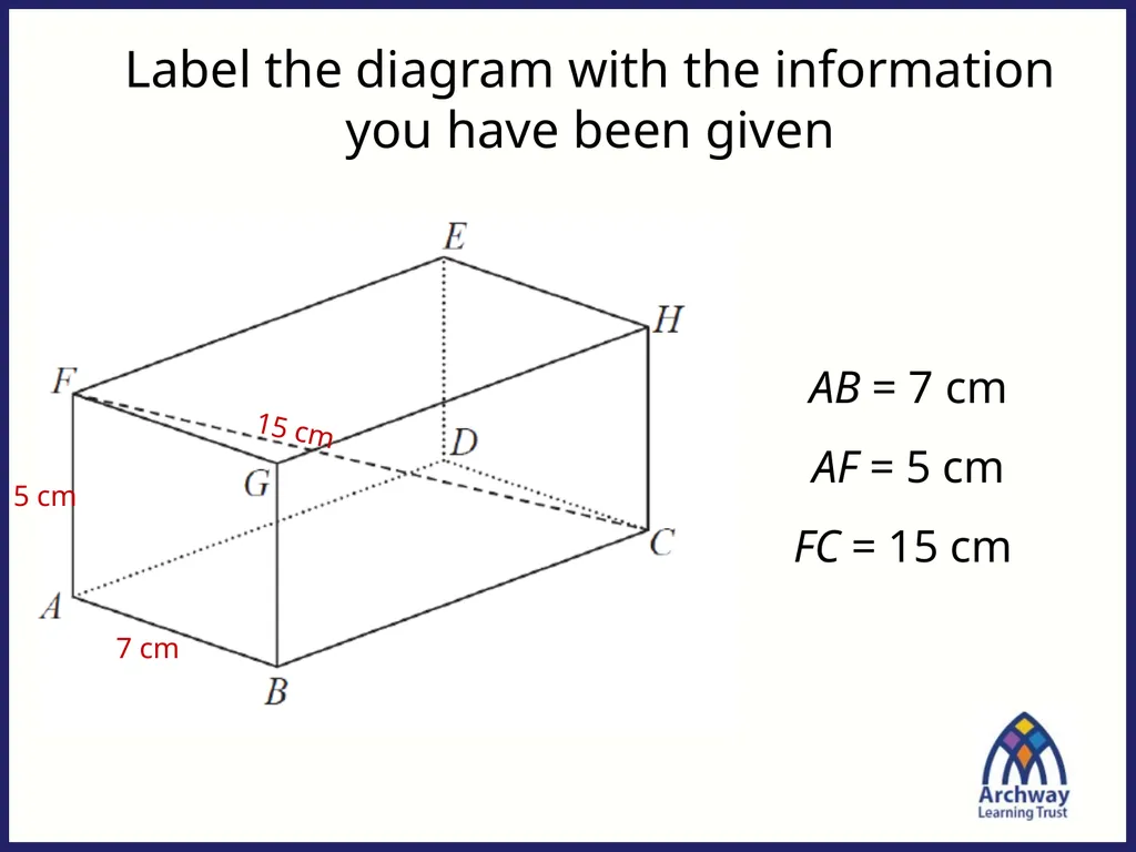 Fill in the blanks … ____ cm ____ cm ____ - slide 6 of 15