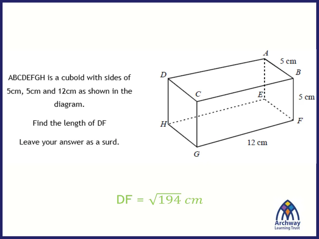 Fill in the blanks … ____ cm ____ cm ____ - slide 3 of 15