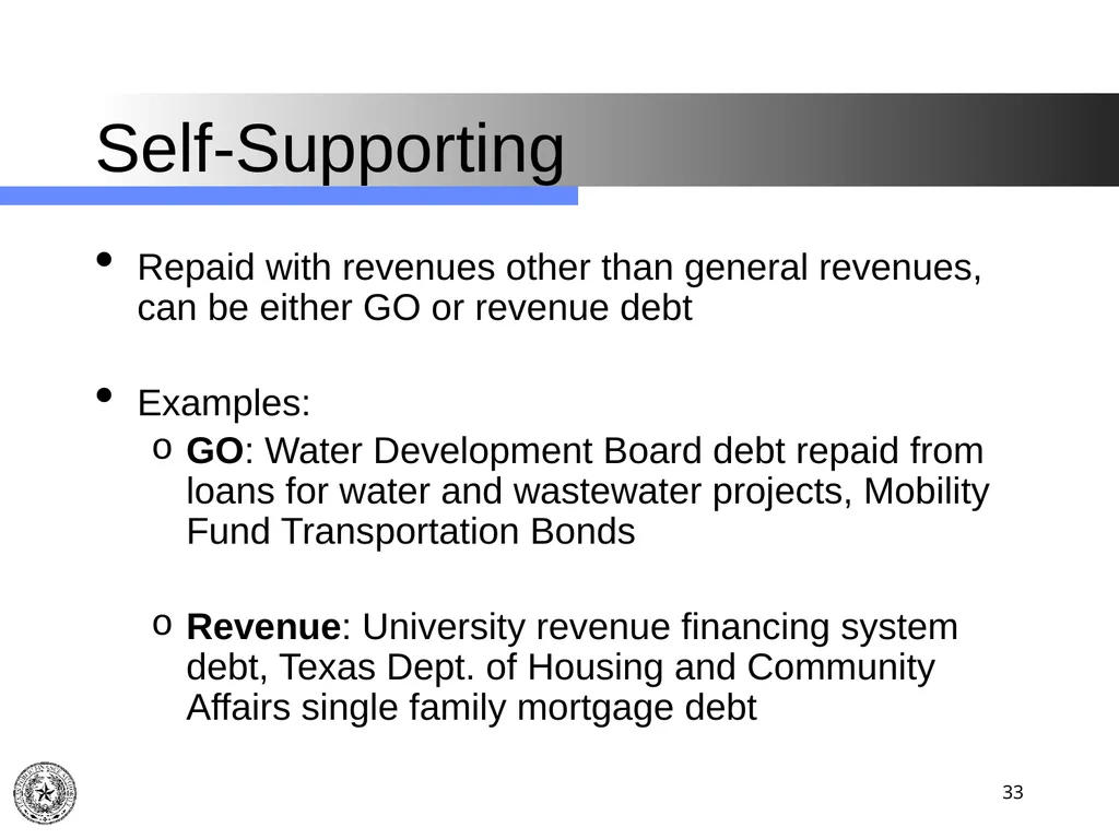 Texas Public Finance Authority Client Agency - slide 33 of 40