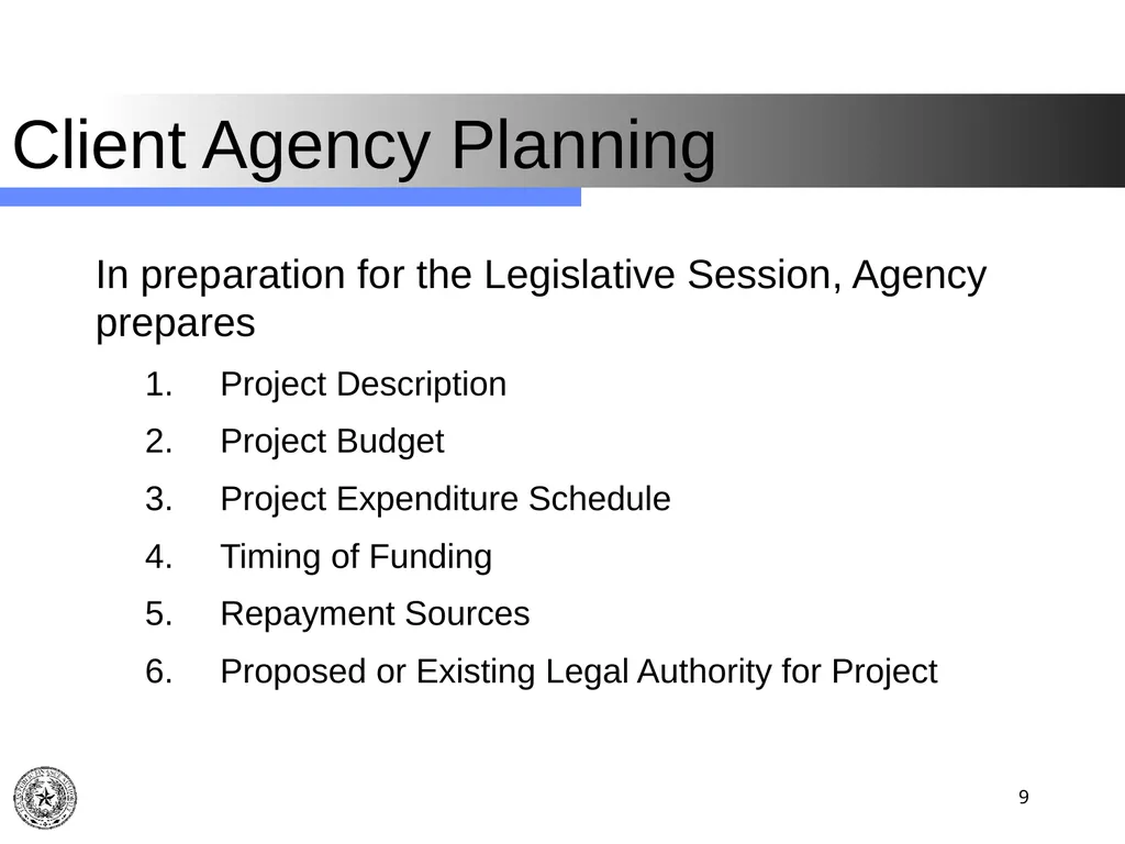 Texas Public Finance Authority Client Agency - slide 9 of 40