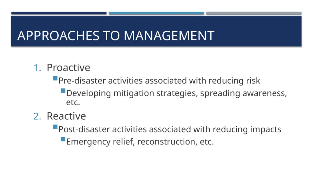 Risk Management Approaches to, problems with, and - slide 6 of 13