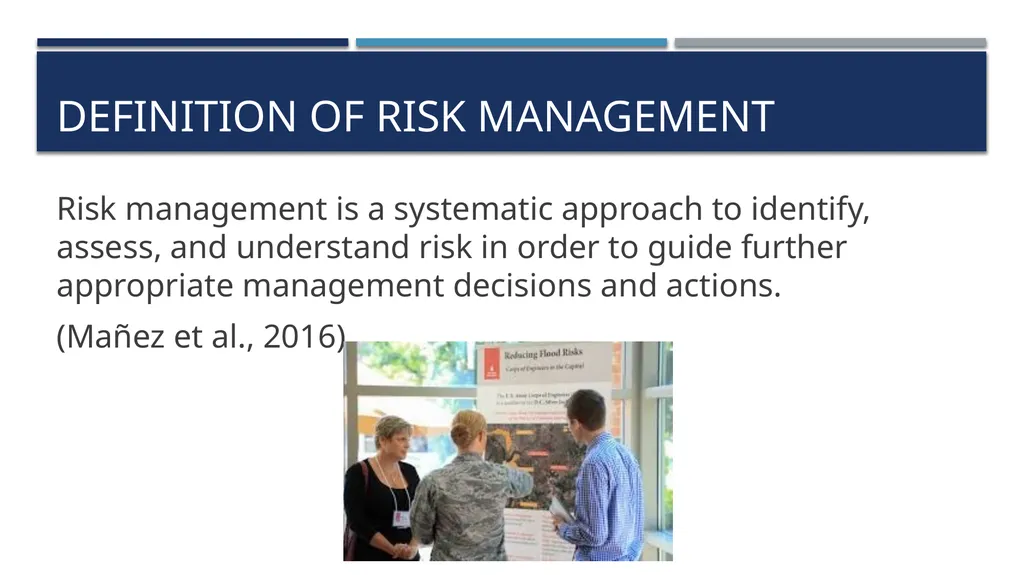 Risk Management Approaches to, problems with, and - slide 2 of 13