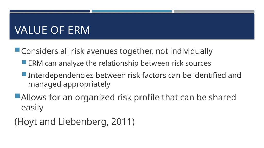 Risk Management Approaches to, problems with, and - slide 13 of 13