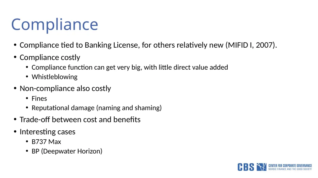 Risk, Regulation, and Compliance (Part I) Prof Tom - slide 22 of 57