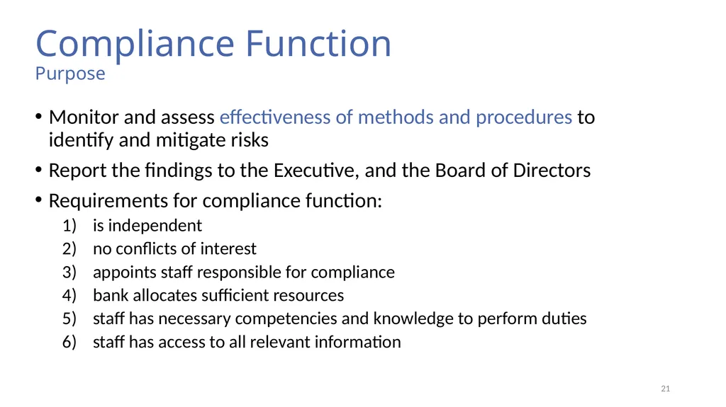 Risk, Regulation, and Compliance (Part I) Prof Tom - slide 21 of 57