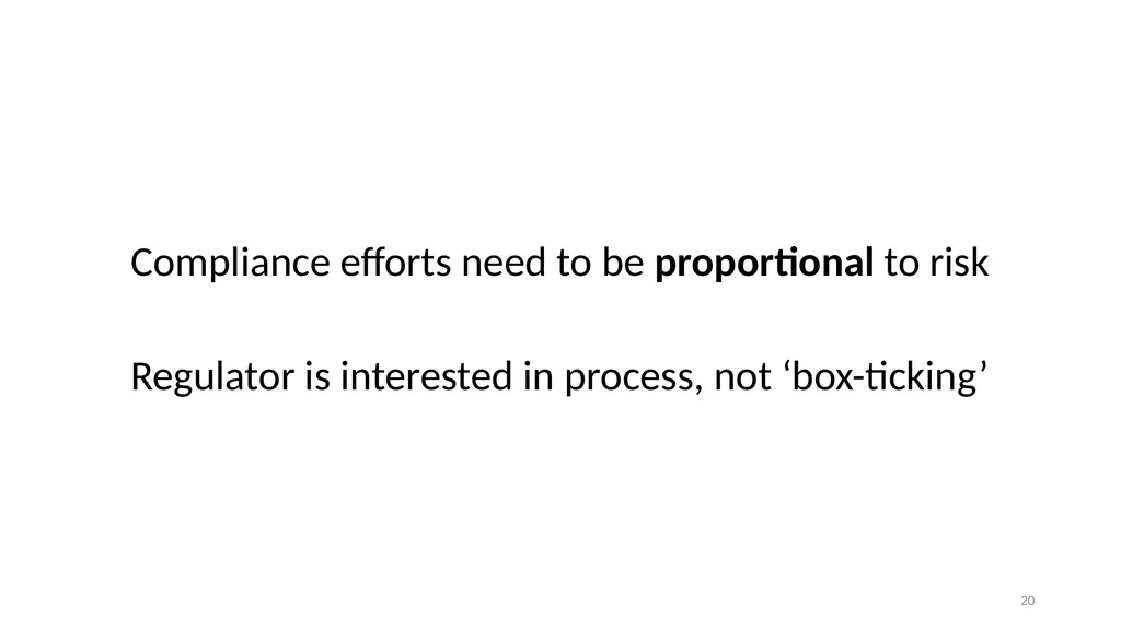 Risk, Regulation, and Compliance (Part I) Prof Tom - slide 20 of 57