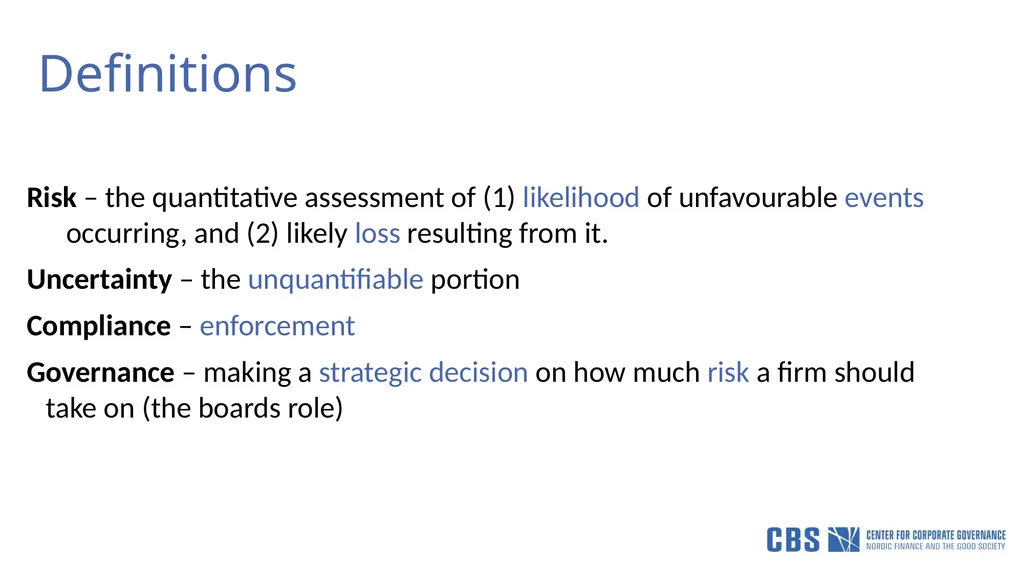 Risk, Regulation, and Compliance (Part I) Prof Tom - slide 8 of 57