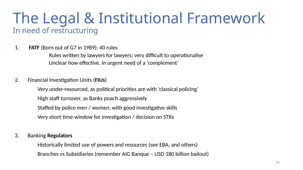 Risk, Regulation, and Compliance (Part I) Prof Tom - slide 31 of 57