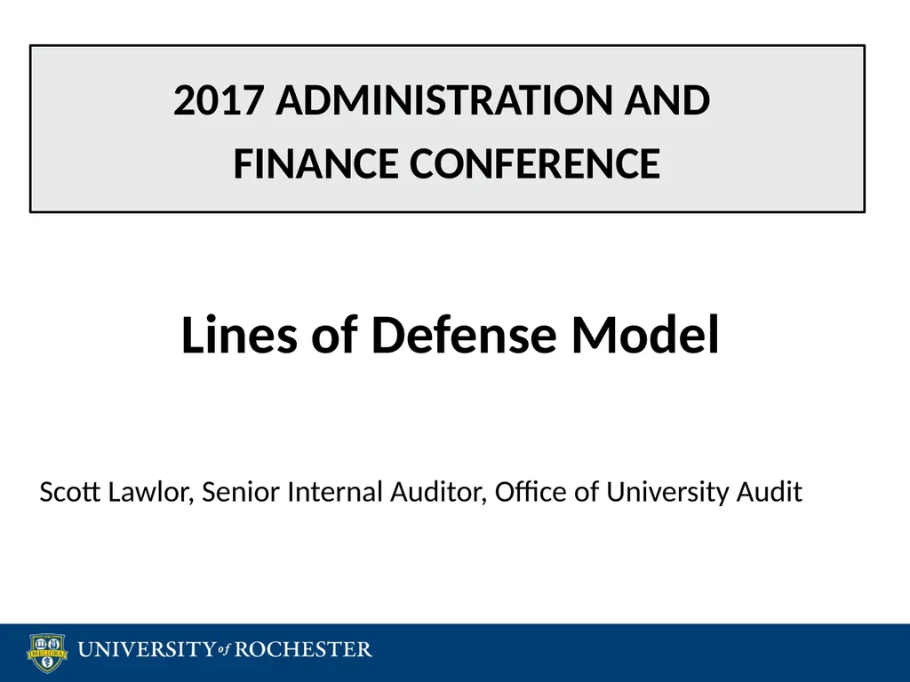 2017 Administration and Finance Conference Lines