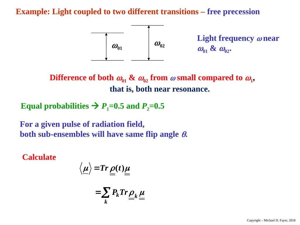Chapter 14 Density Matrix State of a system at - slide 44 of 53
