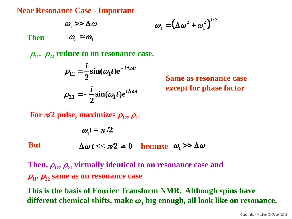 Chapter 14 Density Matrix State of a system at - slide 37 of 53