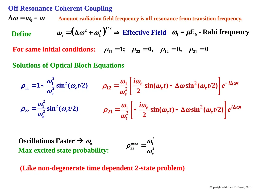 Chapter 14 Density Matrix State of a system at - slide 36 of 53