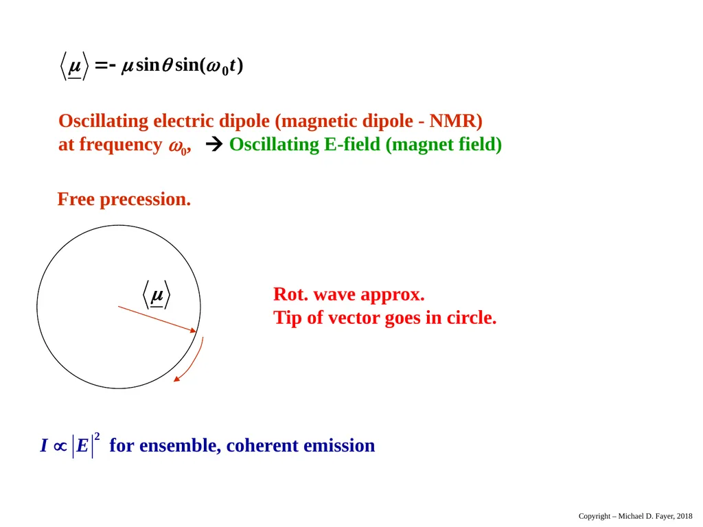 Chapter 14 Density Matrix State of a system at - slide 42 of 53