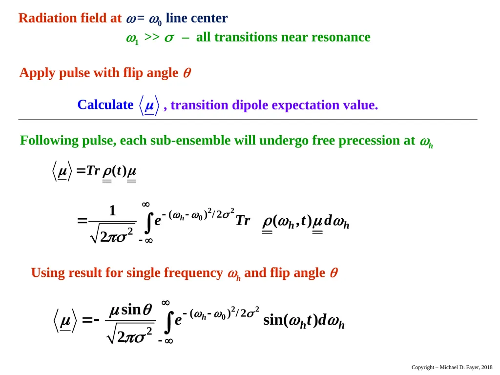 Chapter 14 Density Matrix State of a system at - slide 51 of 53