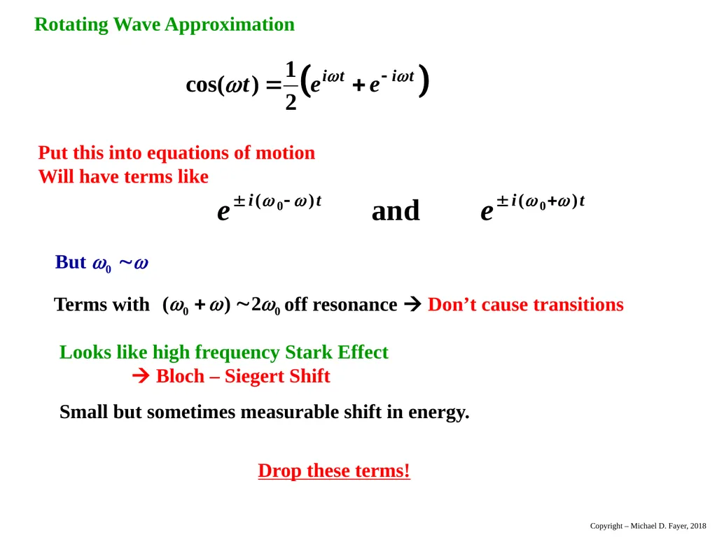 Chapter 14 Density Matrix State of a system at - slide 31 of 53