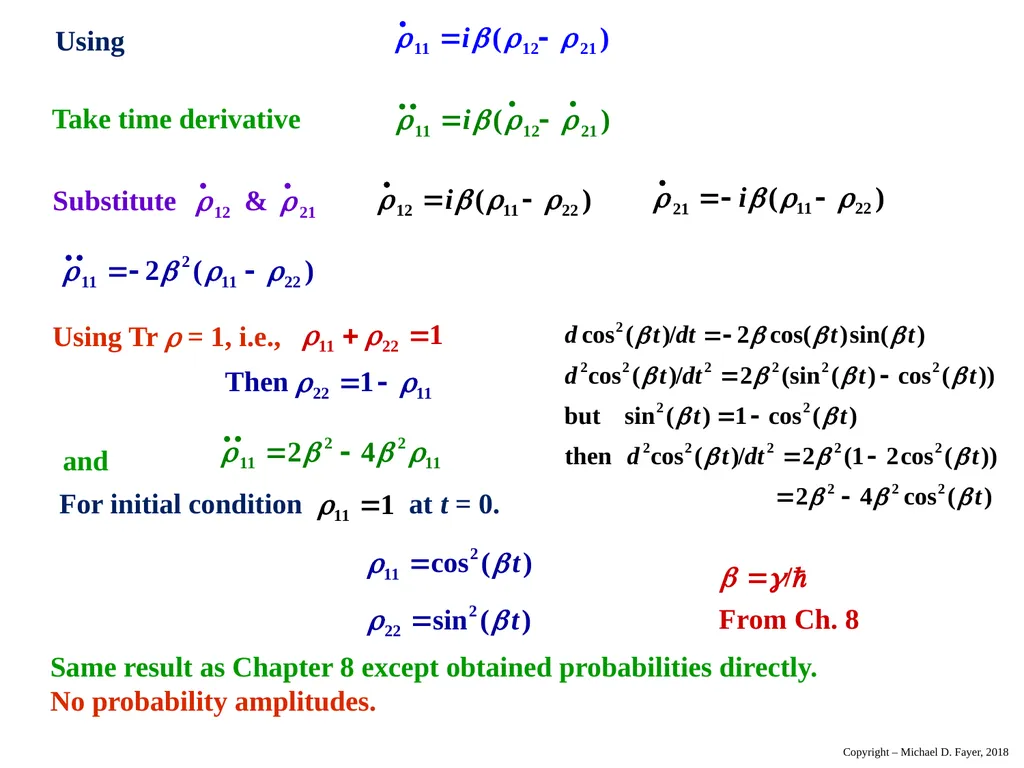 Chapter 14 Density Matrix State of a system at - slide 14 of 53