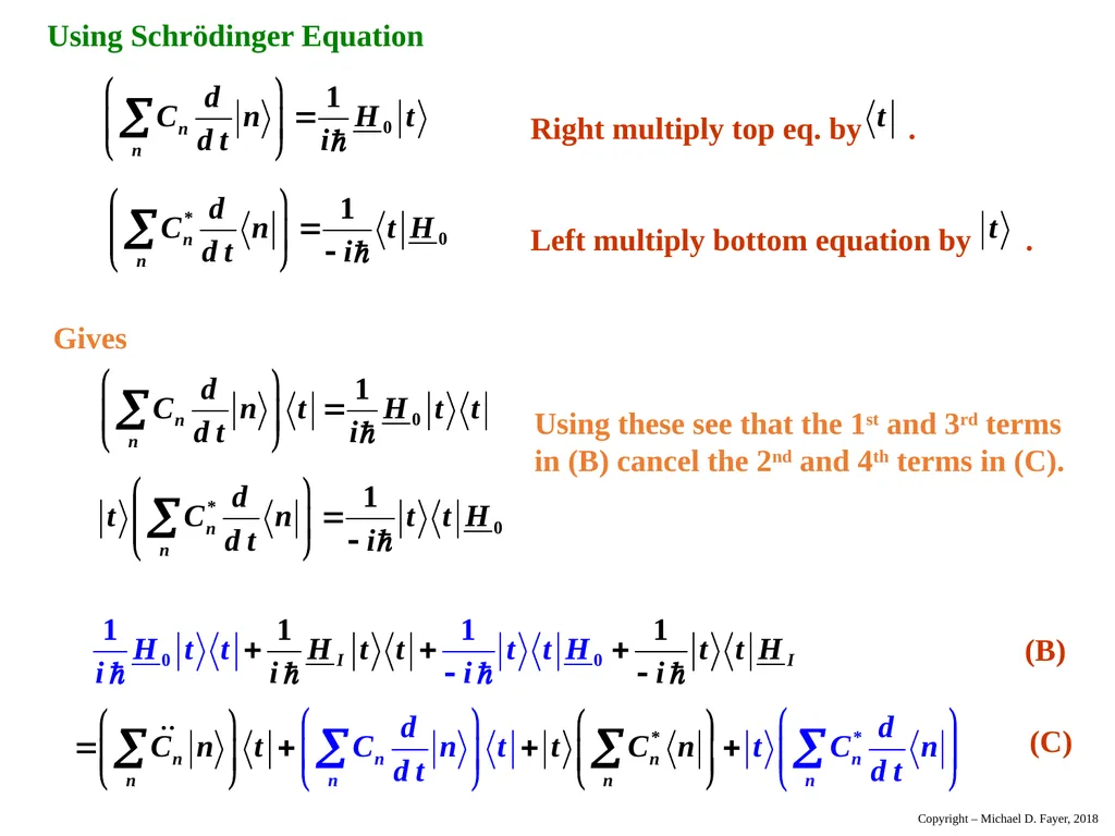 Chapter 14 Density Matrix State of a system at - slide 22 of 53
