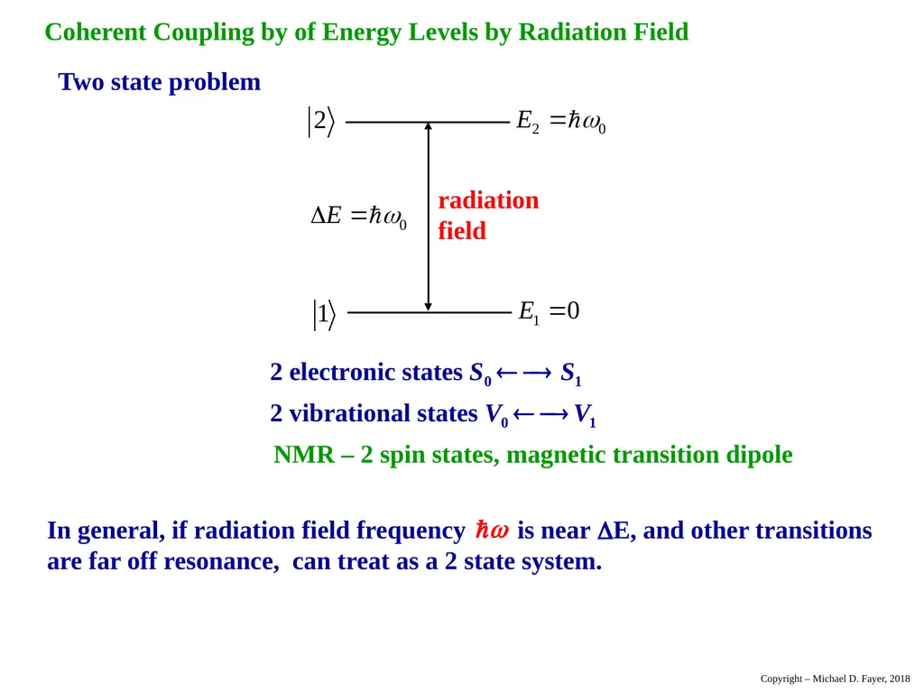 Chapter 14 Density Matrix State of a system at - slide 26 of 53