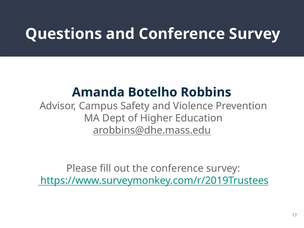 Enterprise Risk Management 2019 Massachusetts - slide 17 of 17