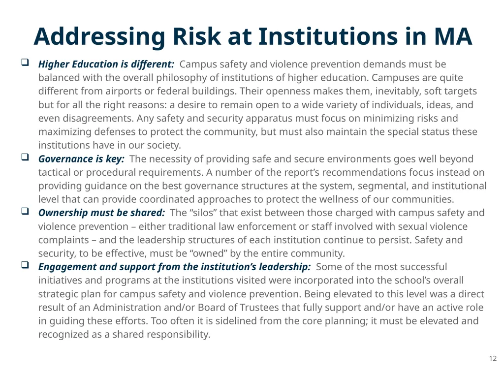 Enterprise Risk Management 2019 Massachusetts - slide 12 of 17