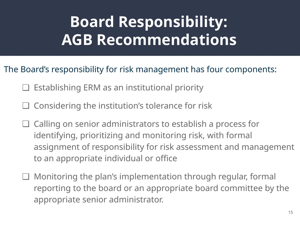 Enterprise Risk Management 2019 Massachusetts - slide 15 of 17