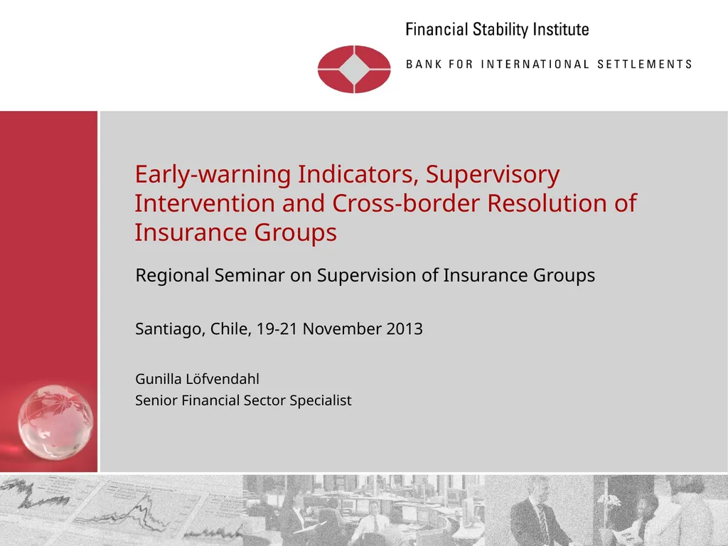 Early-warning Indicators, Supervisory Intervention - slide 1 of 22