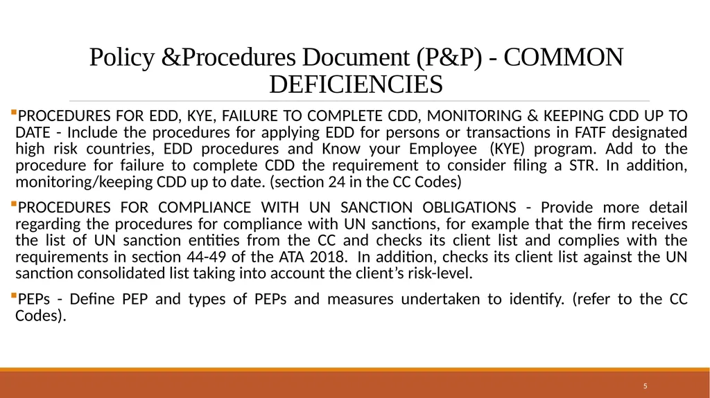 Compliance Commission’s Training for Registrants - slide 5 of 10
