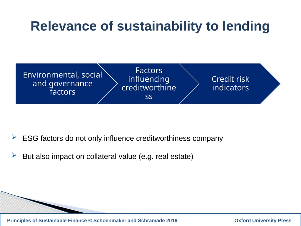 1 PRINCIPLES OF SUSTAINABLE FINANCE Chapter 10: - slide 9 of 31