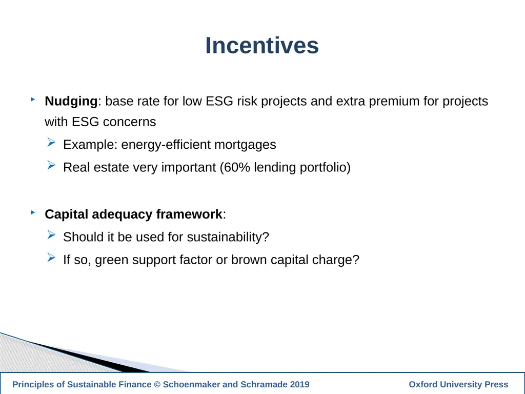 1 PRINCIPLES OF SUSTAINABLE FINANCE Chapter 10: - slide 25 of 31