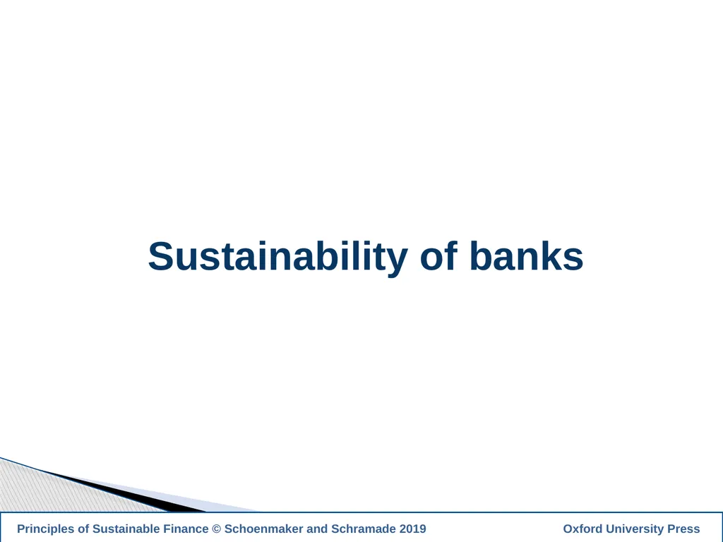 1 PRINCIPLES OF SUSTAINABLE FINANCE Chapter 10: - slide 4 of 31
