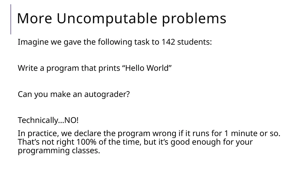 Halting Problem A Practical Uncomputable Problem - slide 15 of 23