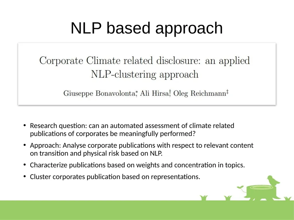 Corporate Climate assessment: an applied - slide 12 of 33