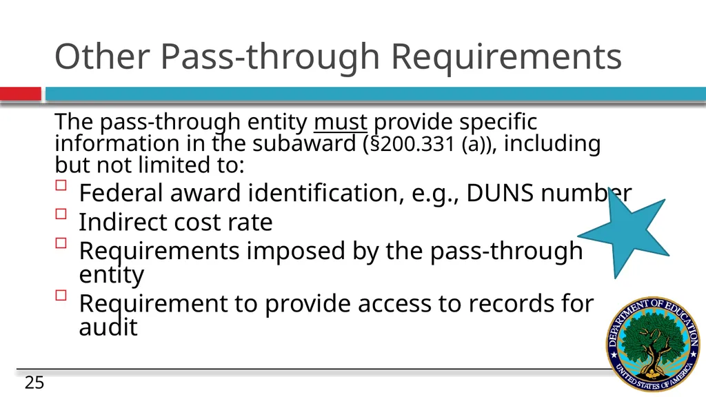 Risk and Subaward Management under the Uniform - slide 25 of 28