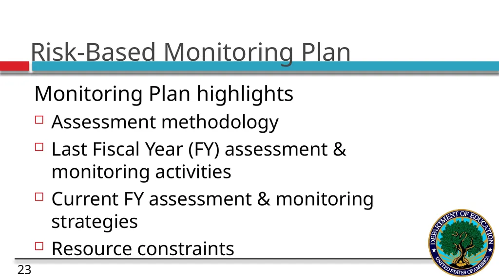 Risk and Subaward Management under the Uniform - slide 23 of 28